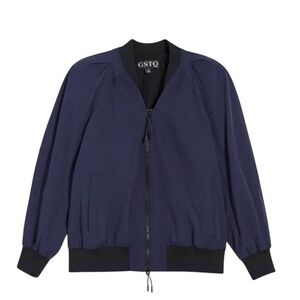 GSTQ Convertible Baseball Bomber Jacket Cape‎ size Medium in Midnight New